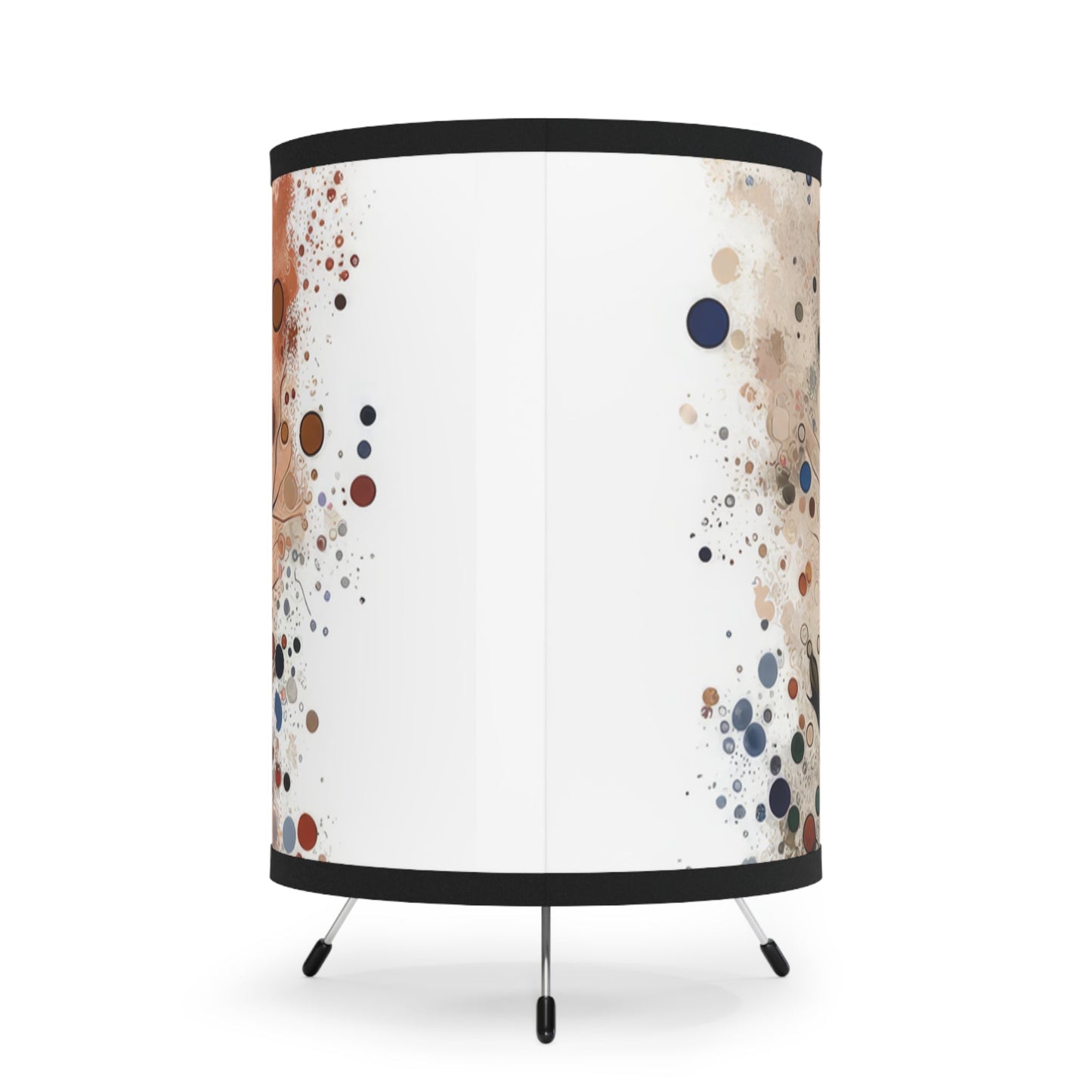 Intentional Unity Splashes Tripod Lamp with High-Res Printed Shade, US\CA plug - ATUH.ART
