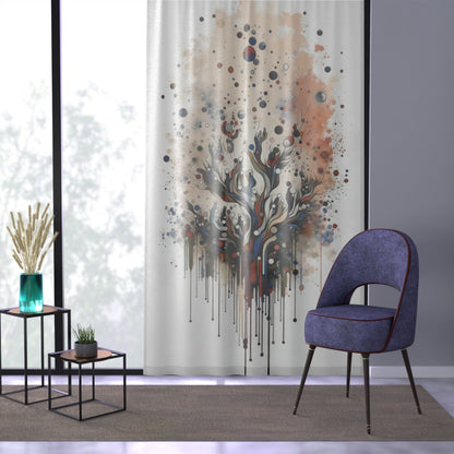 Intentional Unity Splashes Window Curtain - ATUH.ART