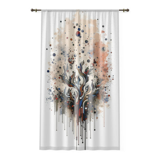 Intentional Unity Splashes Window Curtain - ATUH.ART