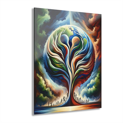 Interconnected Earth Advocates Acrylic Prints (French Cleat Hanging) - ATUH.ART