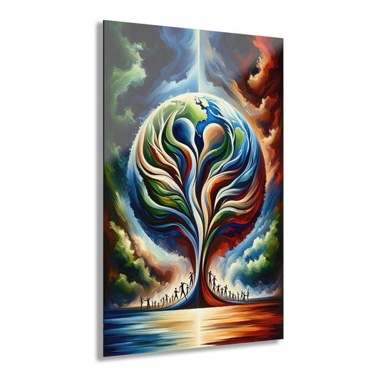 Interconnected Earth Advocates Acrylic Prints (French Cleat Hanging) - ATUH.ART