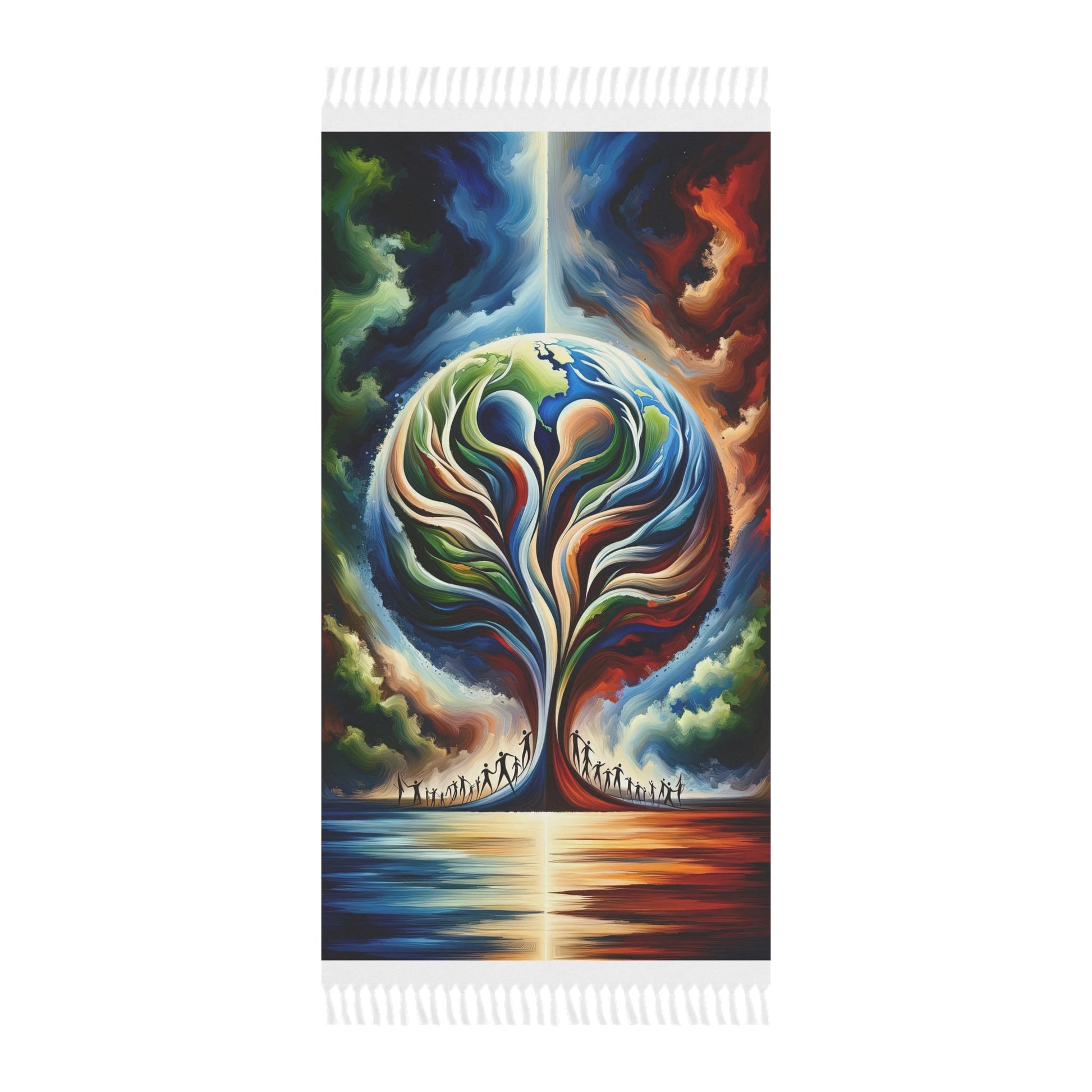 Interconnected Earth Advocates Boho Beach Cloth - ATUH.ART