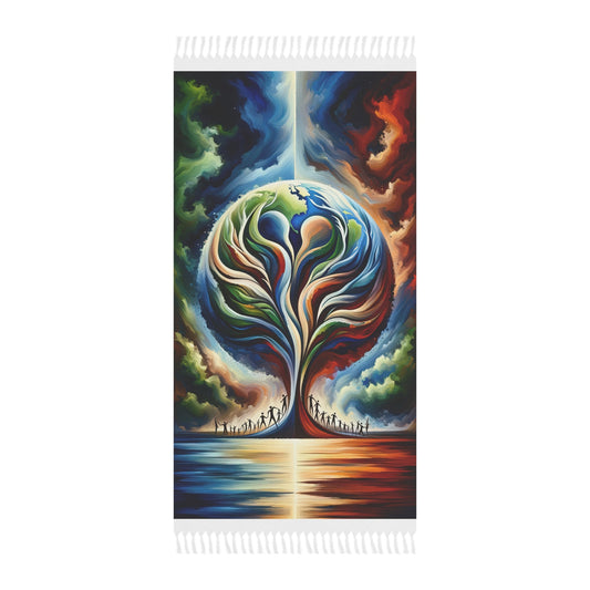 Interconnected Earth Advocates Boho Beach Cloth - ATUH.ART