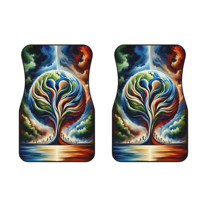 Interconnected Earth Advocates Car Mats (2x Front) - ATUH.ART