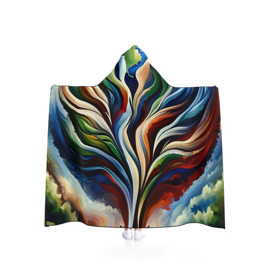Interconnected Earth Advocates Hooded Blanket - ATUH.ART