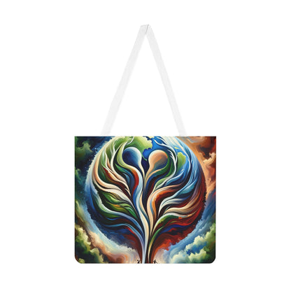 Interconnected Earth Advocates Shoulder Tote Bag (AOP) - ATUH.ART