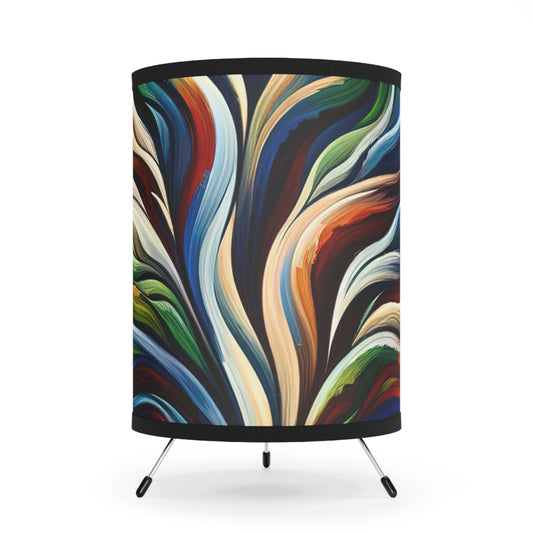 Interconnected Earth Advocates Tripod Lamp with High-Res Printed Shade, US\CA plug - ATUH.ART