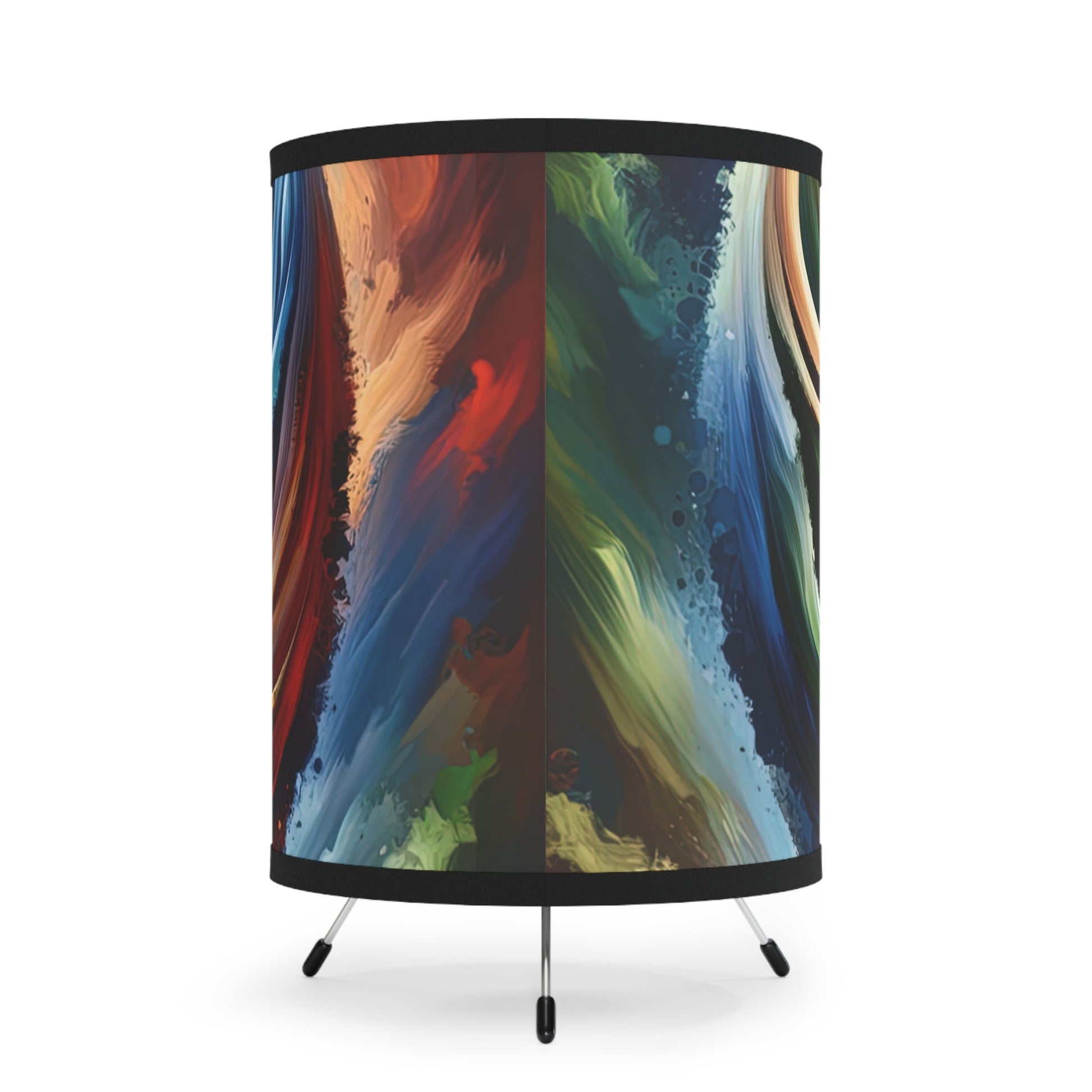 Interconnected Earth Advocates Tripod Lamp with High-Res Printed Shade, US\CA plug - ATUH.ART