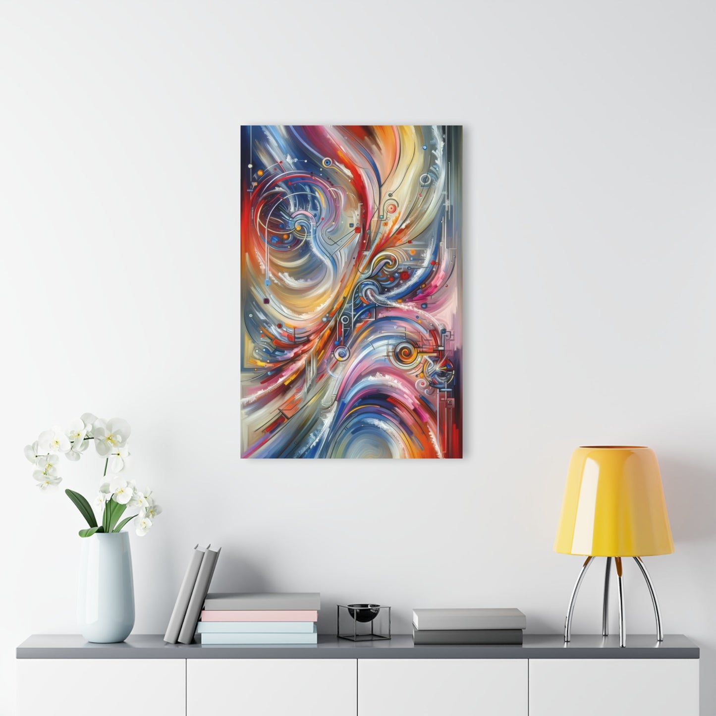 Interconnectivity Tachism Dynamics Acrylic Prints (French Cleat Hanging) - ATUH.ART