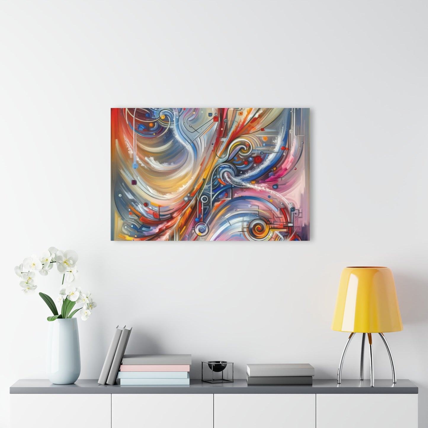 Interconnectivity Tachism Dynamics Acrylic Prints (French Cleat Hanging) - ATUH.ART