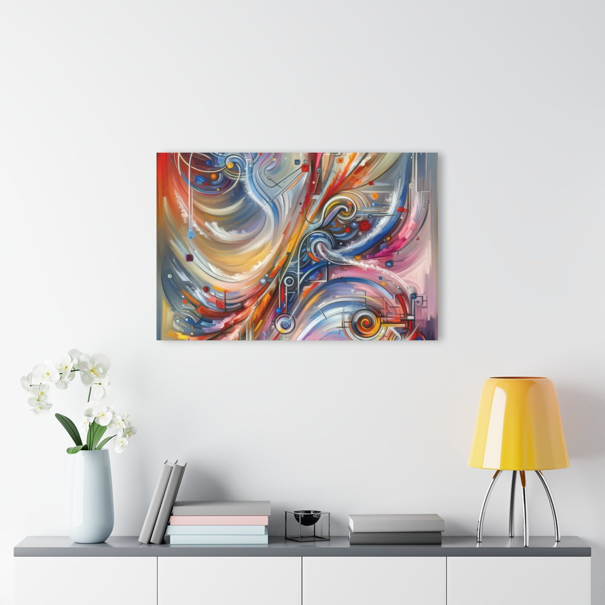 Interconnectivity Tachism Dynamics Acrylic Prints (French Cleat Hanging) - ATUH.ART
