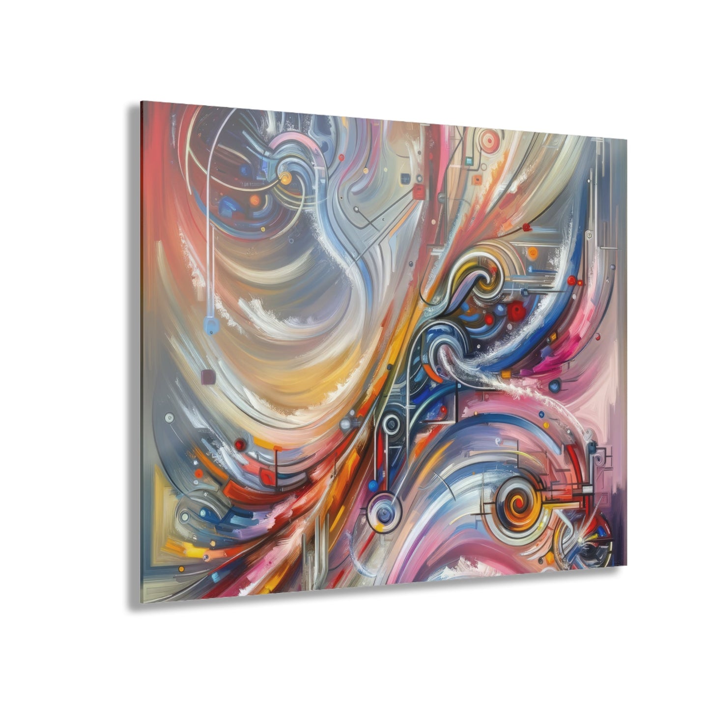Interconnectivity Tachism Dynamics Acrylic Prints (French Cleat Hanging) - ATUH.ART
