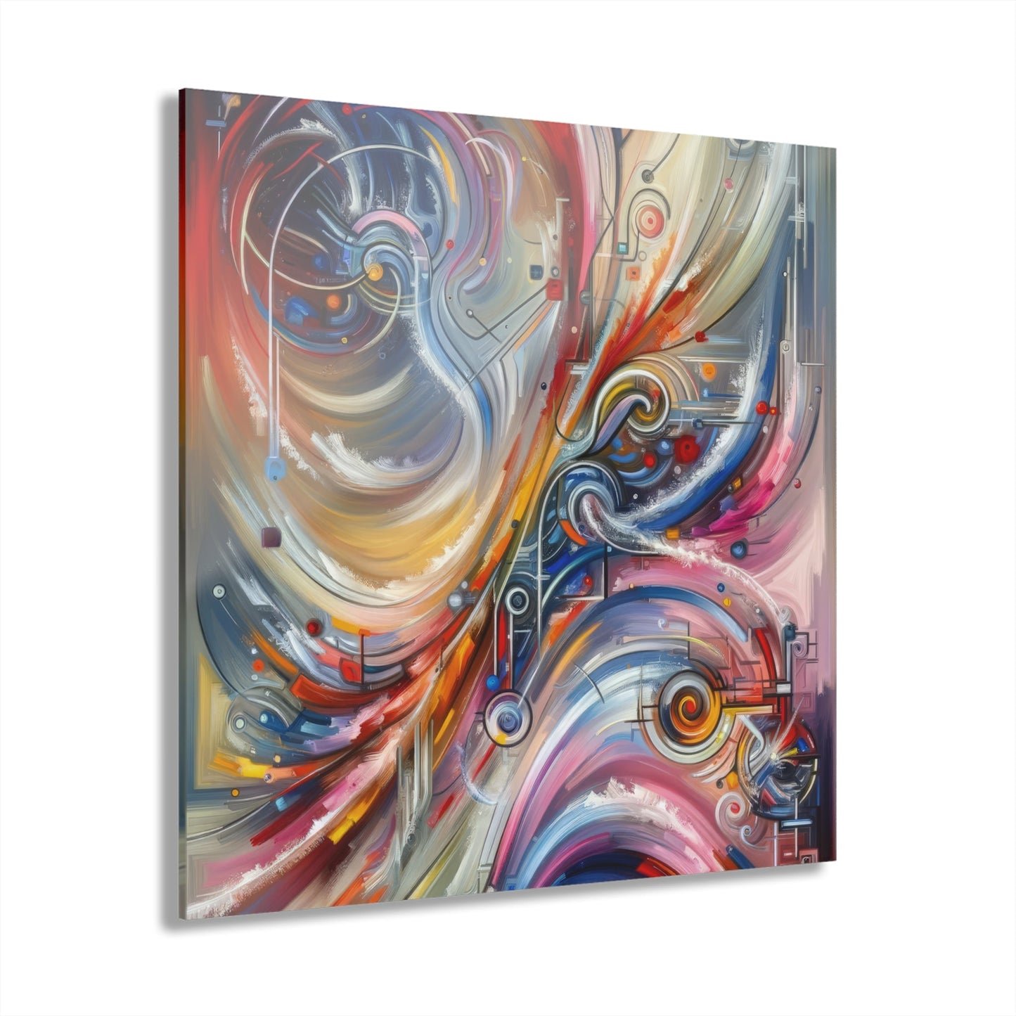 Interconnectivity Tachism Dynamics Acrylic Prints (French Cleat Hanging) - ATUH.ART