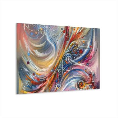 Interconnectivity Tachism Dynamics Acrylic Prints (French Cleat Hanging) - ATUH.ART