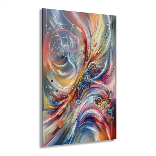 Interconnectivity Tachism Dynamics Acrylic Prints (French Cleat Hanging) - ATUH.ART