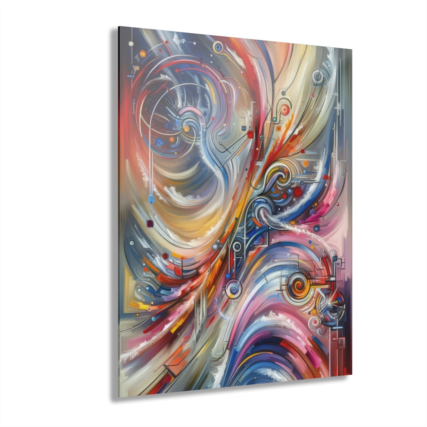 Interconnectivity Tachism Dynamics Acrylic Prints (French Cleat Hanging) - ATUH.ART
