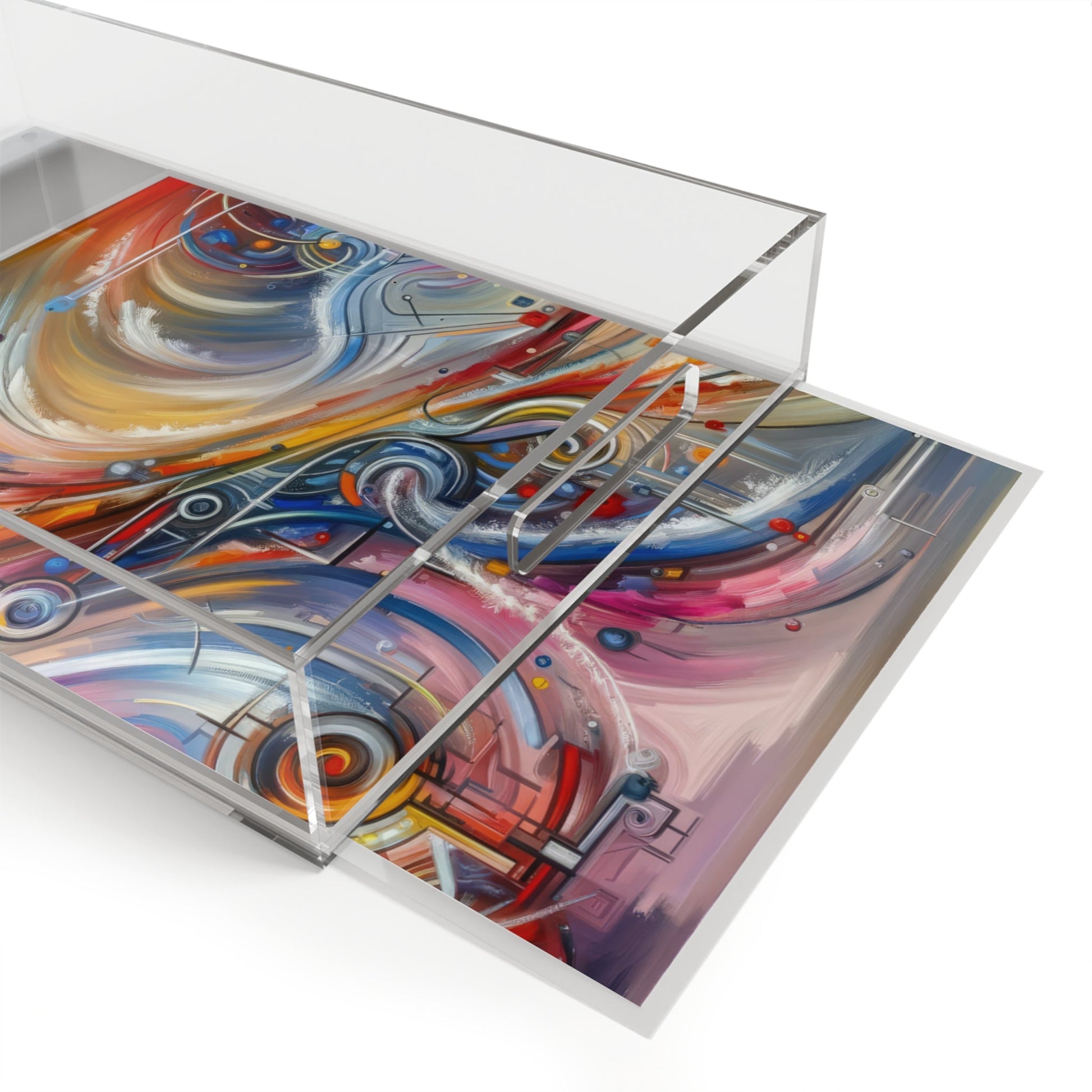Interconnectivity Tachism Dynamics Acrylic Serving Tray - ATUH.ART