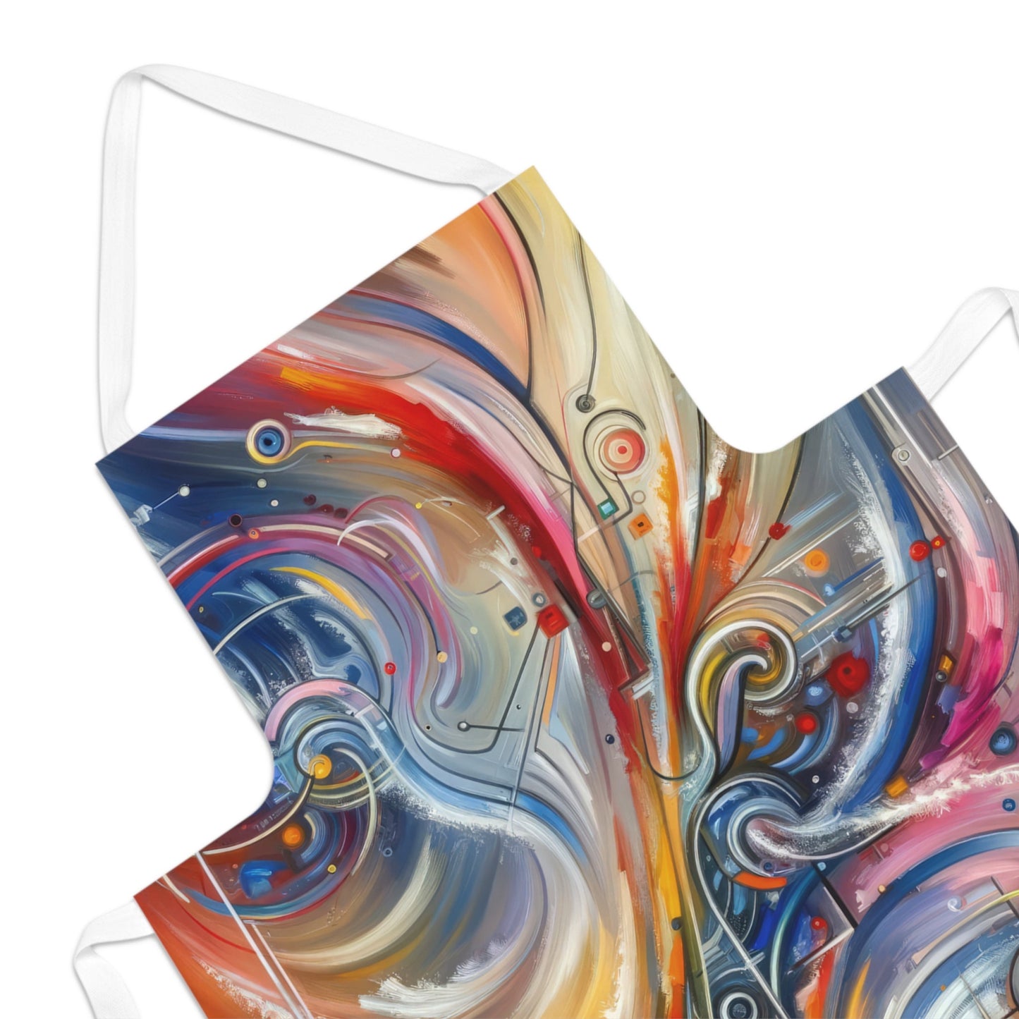Interconnectivity Tachism Dynamics Adult Apron (AOP) - ATUH.ART