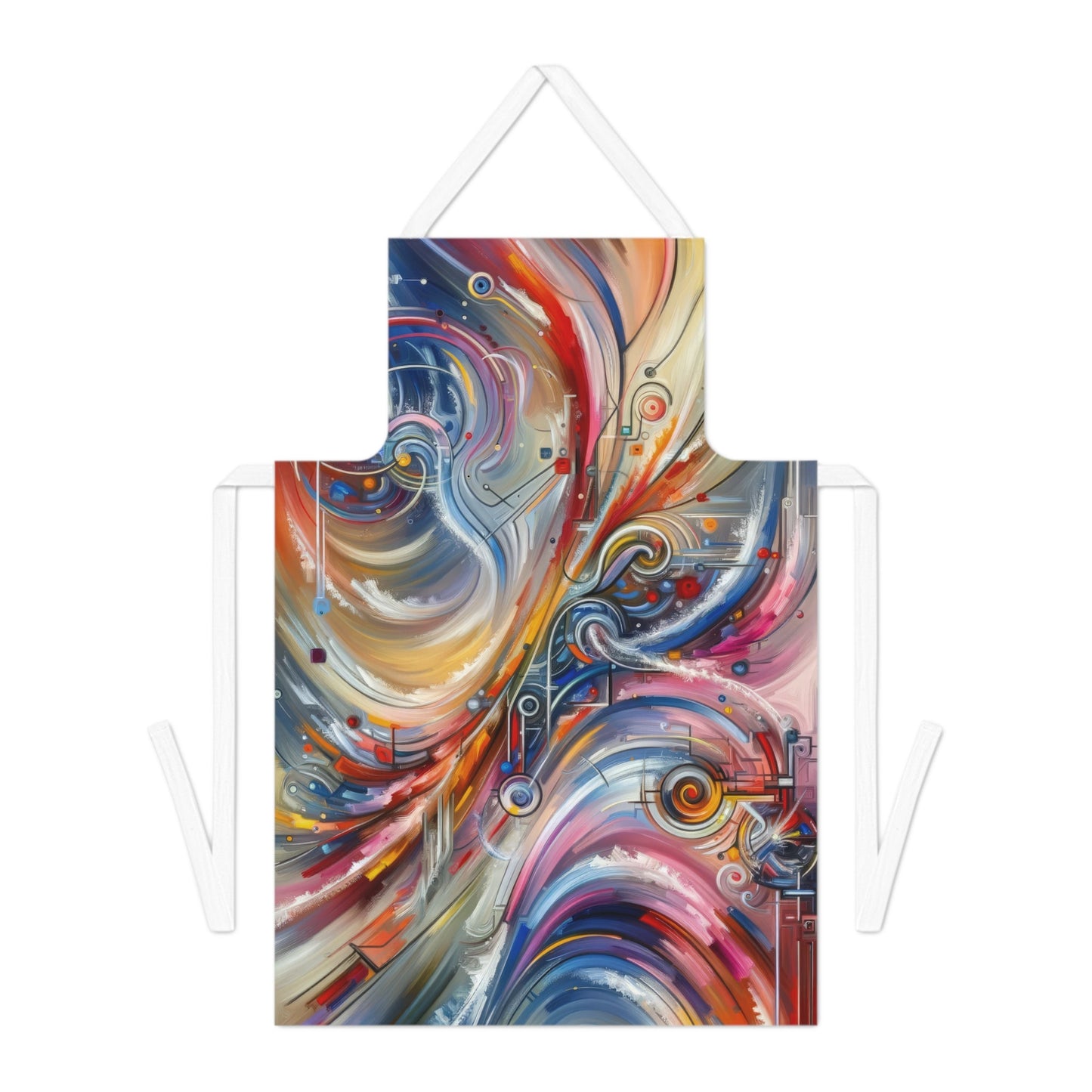 Interconnectivity Tachism Dynamics Adult Apron (AOP) - ATUH.ART