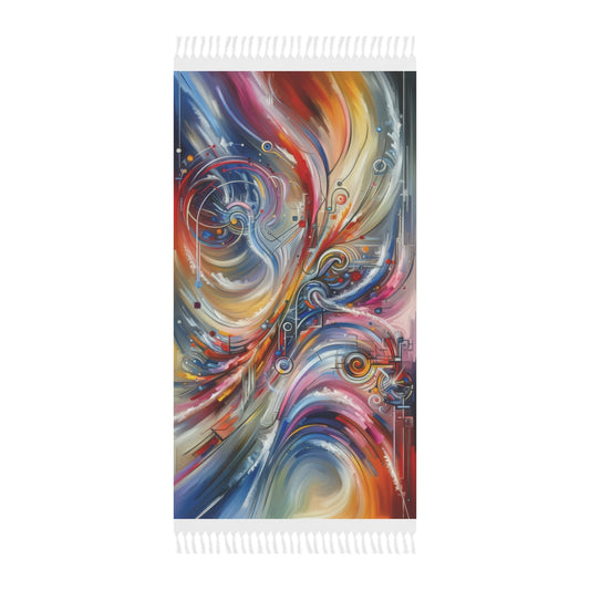 Interconnectivity Tachism Dynamics Boho Beach Cloth - ATUH.ART