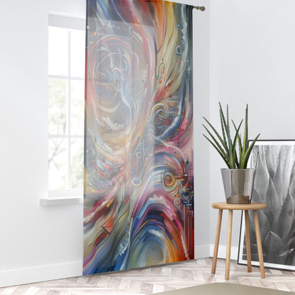 Interconnectivity Tachism Dynamics Window Curtain - ATUH.ART