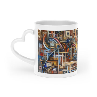 Intricate Life Tapestry Heart-Shaped Mug - ATUH.ART