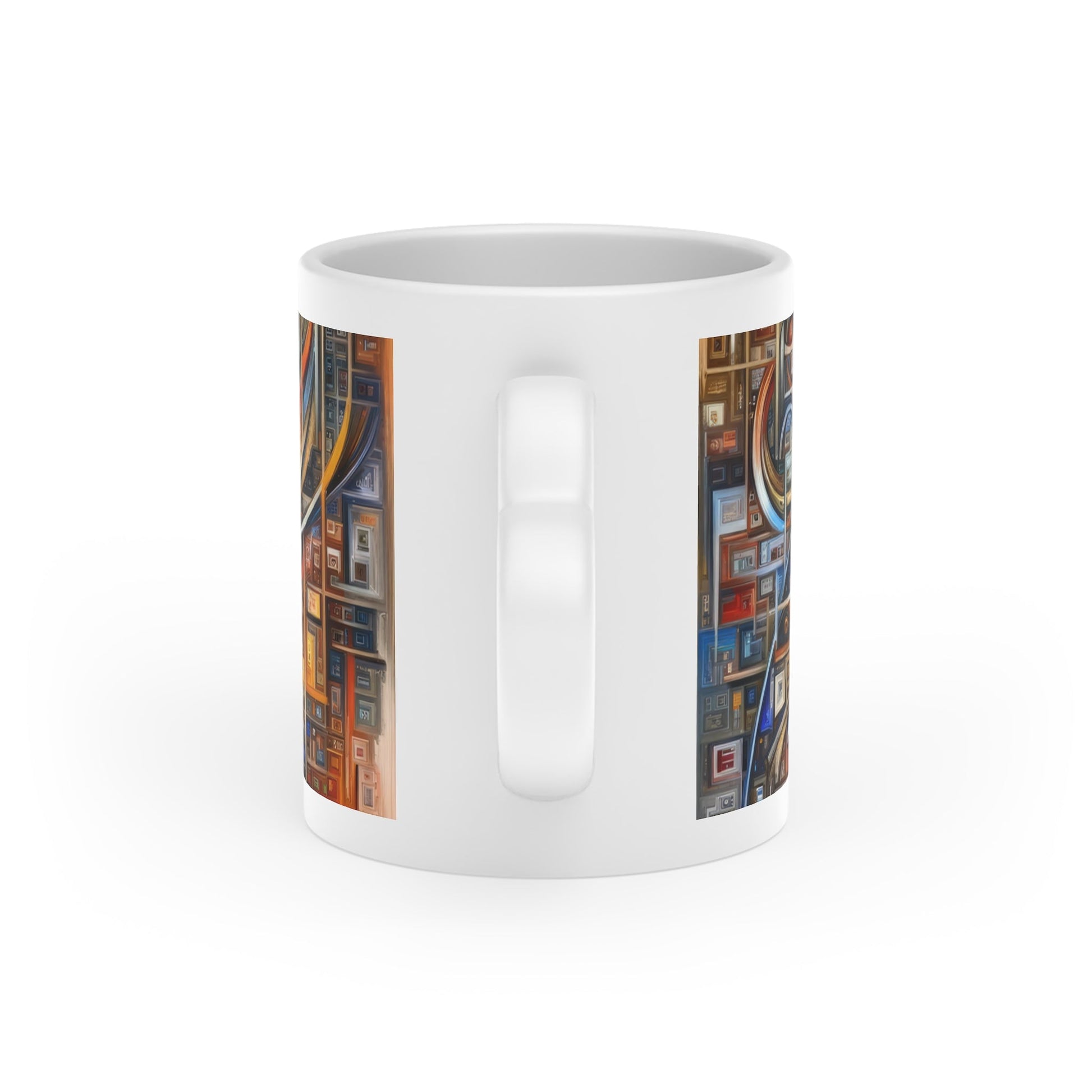Intricate Life Tapestry Heart-Shaped Mug - ATUH.ART