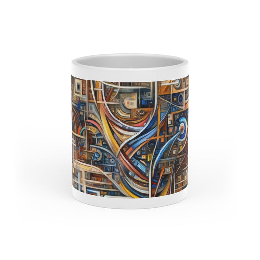 Intricate Life Tapestry Heart-Shaped Mug - ATUH.ART