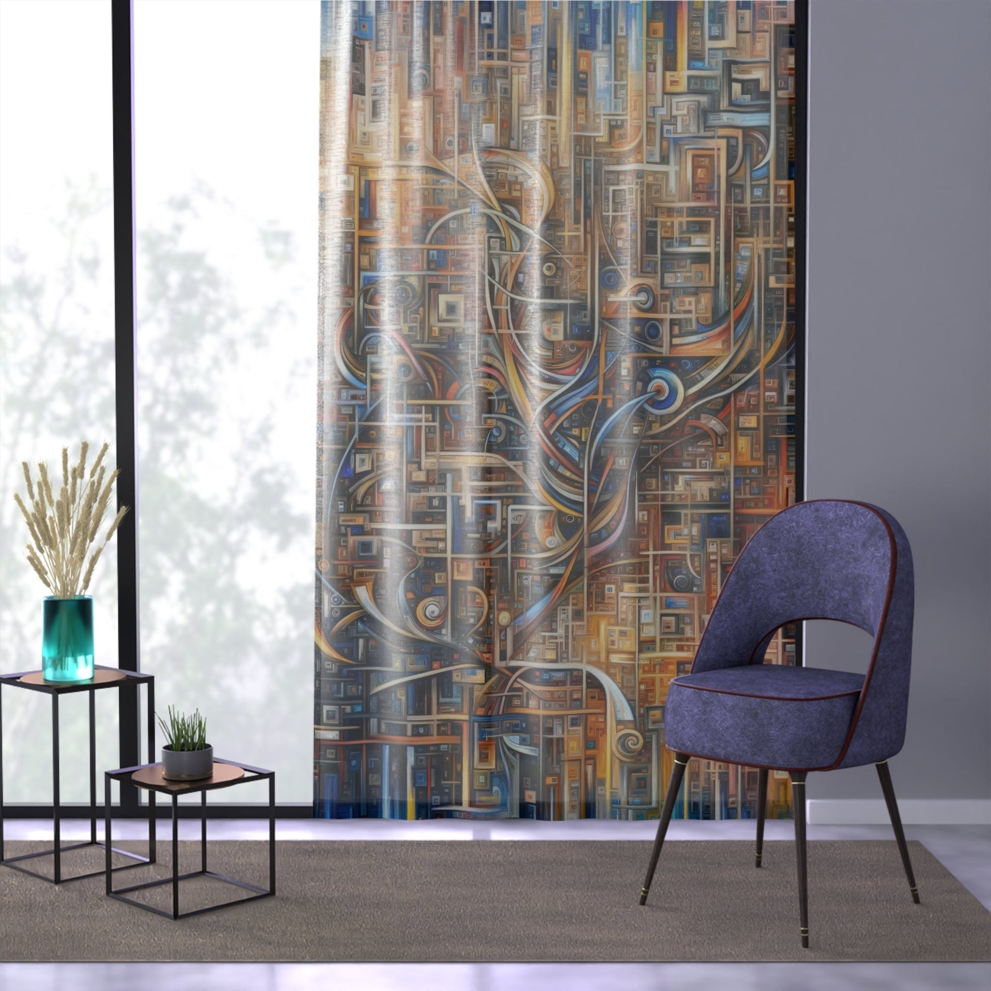 Intricate Life Tapestry Window Curtain - ATUH.ART