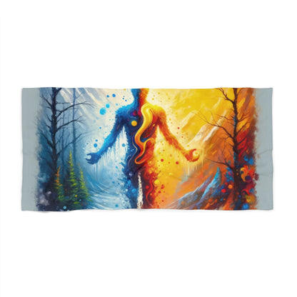 Invincible Summer Discovery Beach Towel - ATUH.ART
