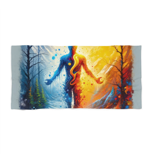Invincible Summer Discovery Beach Towel - ATUH.ART