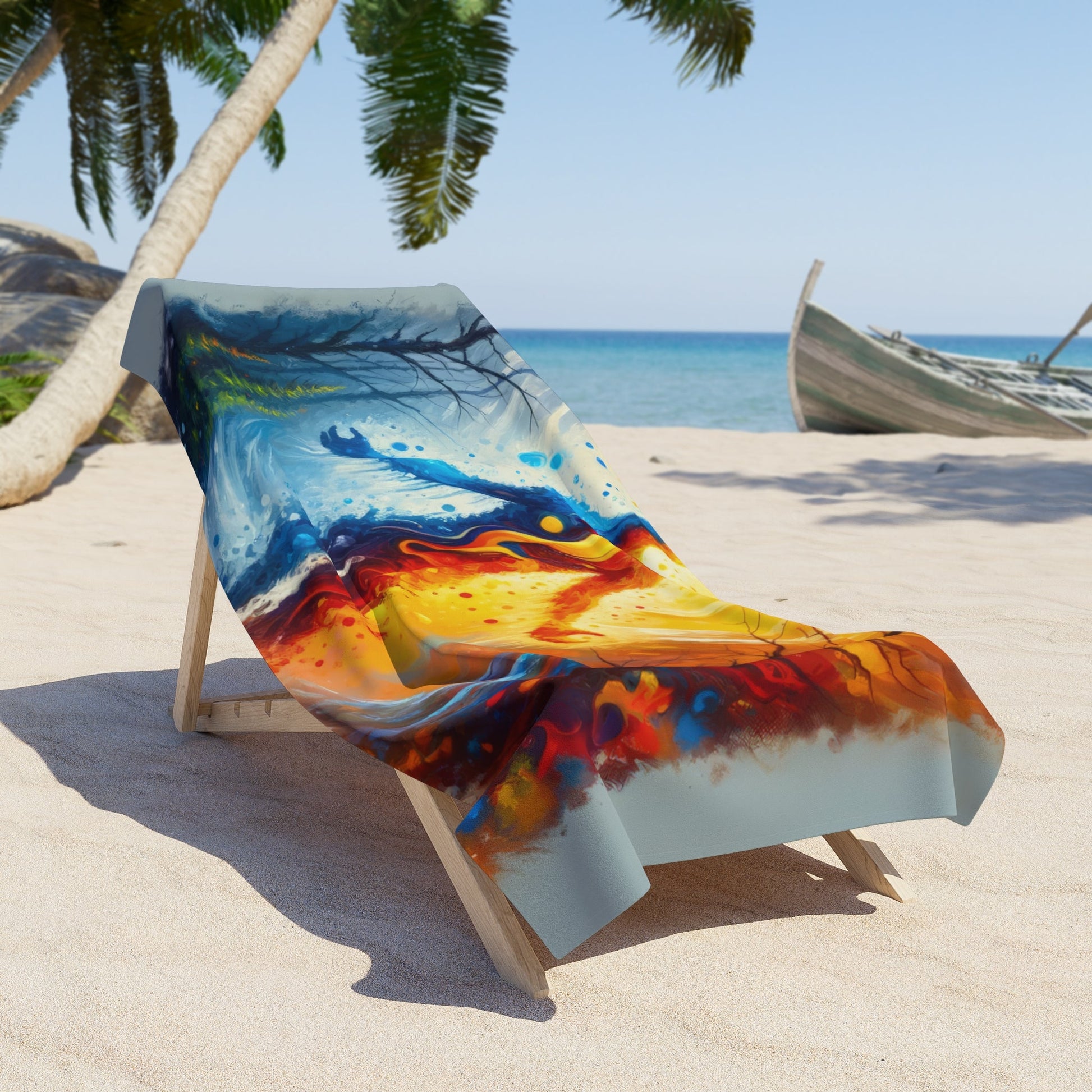 Invincible Summer Discovery Beach Towel - ATUH.ART