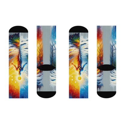 Invincible Summer Discovery Cushioned Crew Socks - ATUH.ART