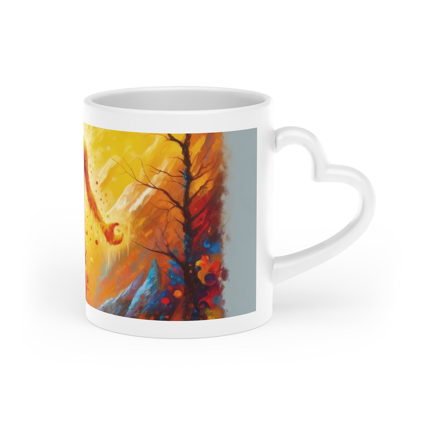 Invincible Summer Discovery Heart-Shaped Mug - ATUH.ART