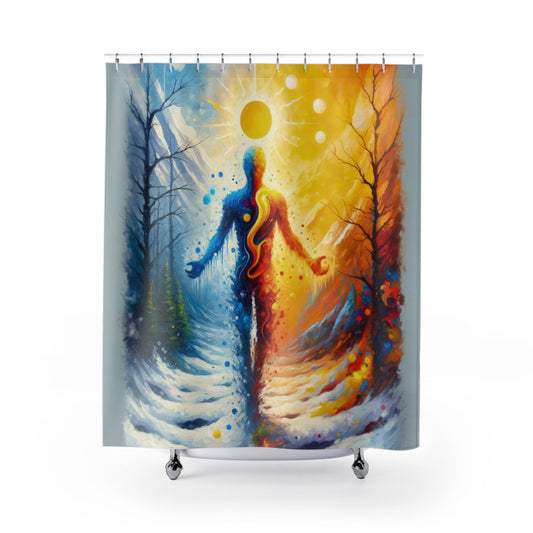 Invincible Summer Discovery Shower Curtains - ATUH.ART