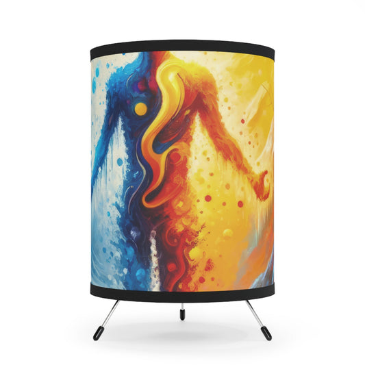 Invincible Summer Discovery Tripod Lamp with High-Res Printed Shade, US\CA plug - ATUH.ART