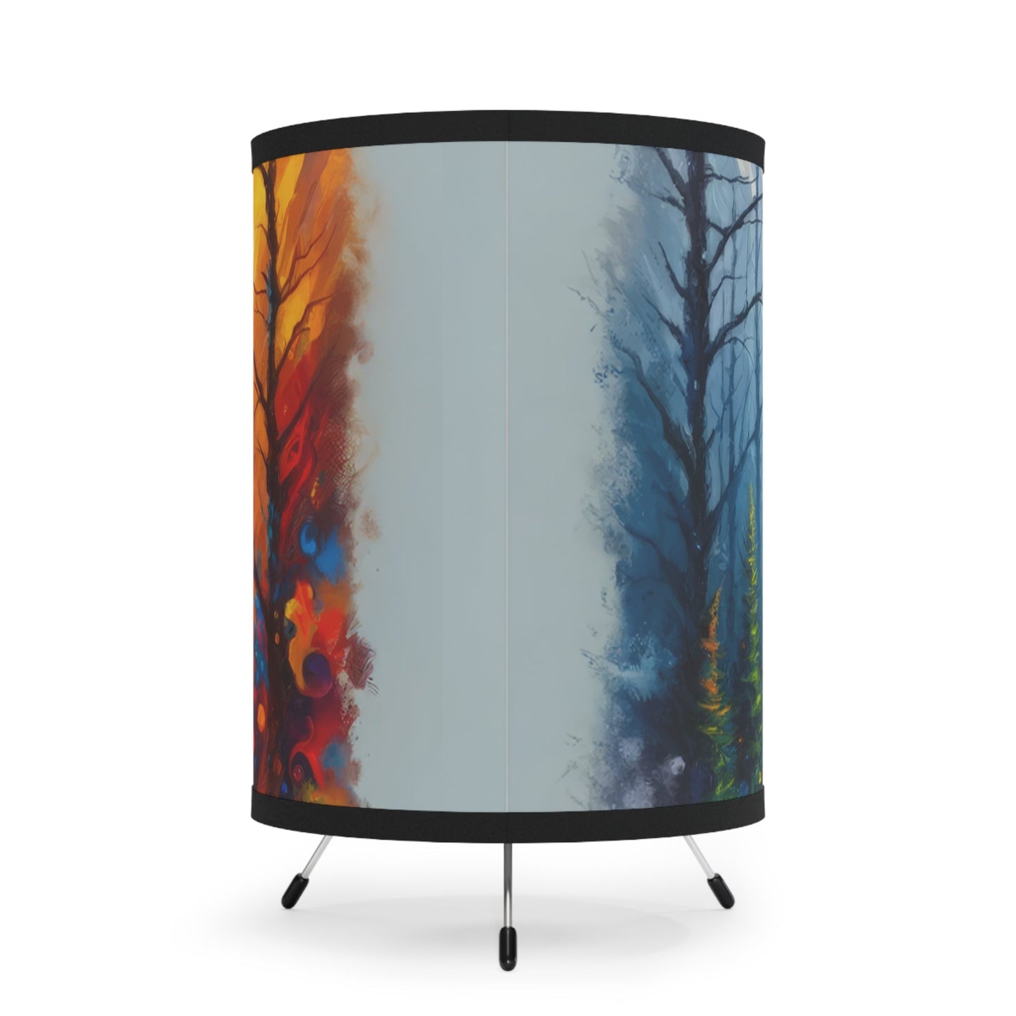 Invincible Summer Discovery Tripod Lamp with High-Res Printed Shade, US\CA plug - ATUH.ART