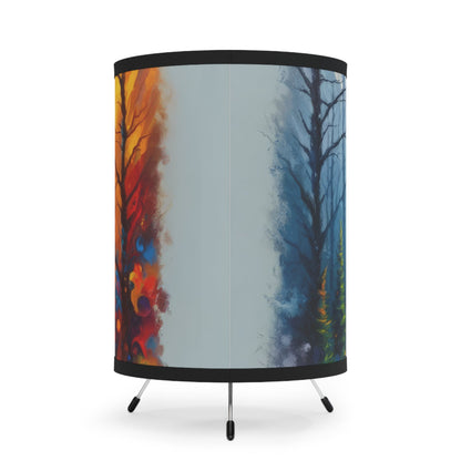 Invincible Summer Discovery Tripod Lamp with High-Res Printed Shade, US\CA plug - ATUH.ART