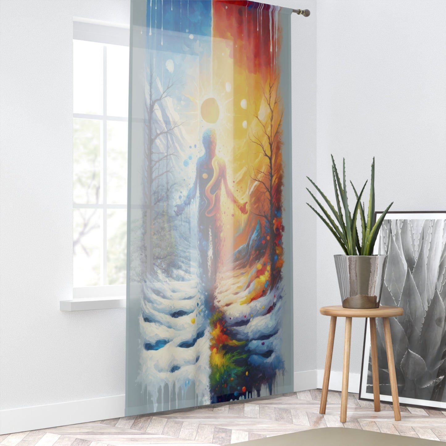 Invincible Summer Discovery Window Curtain - ATUH.ART