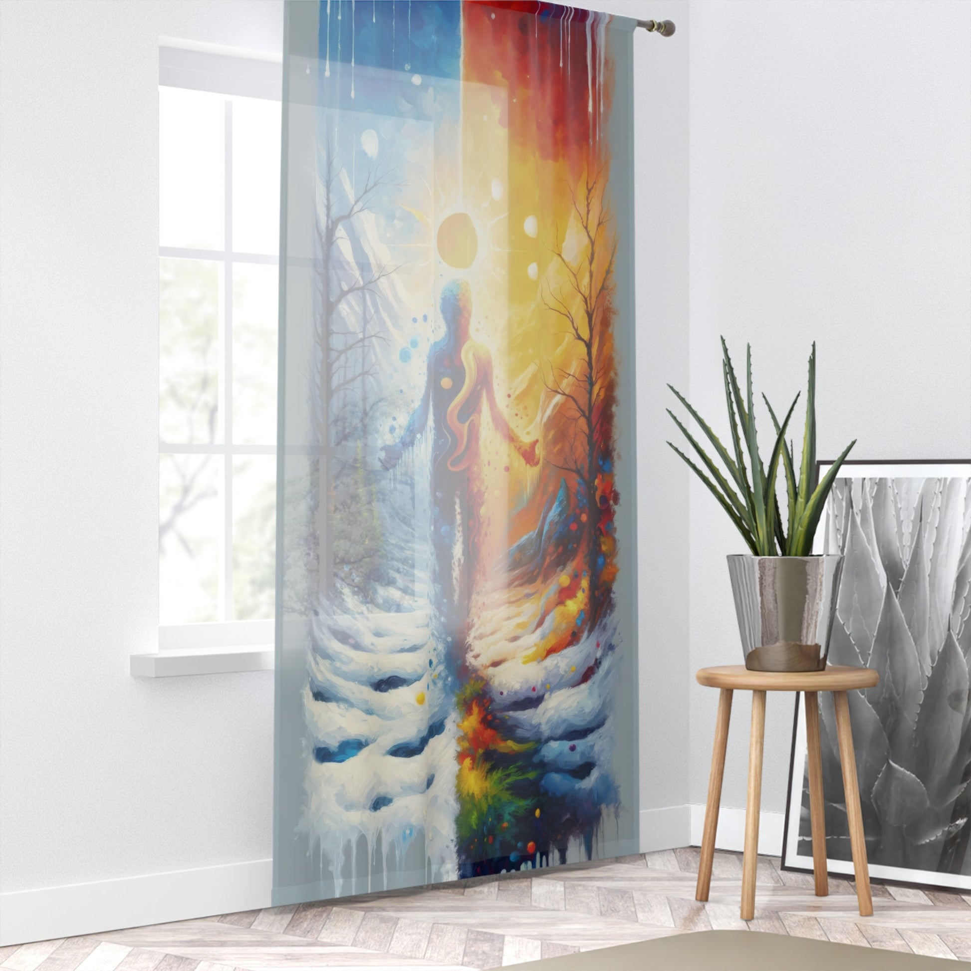 Invincible Summer Discovery Window Curtain - ATUH.ART