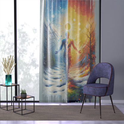 Invincible Summer Discovery Window Curtain - ATUH.ART