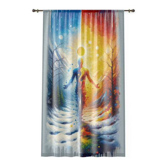 Invincible Summer Discovery Window Curtain - ATUH.ART