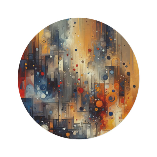Invisible Strength Continuity Round Rug - ATUH.ART