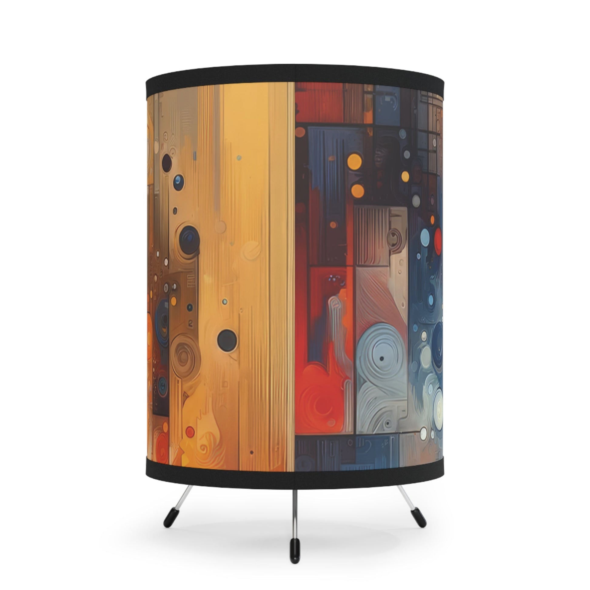 Invisible Strength Continuity Tripod Lamp with High-Res Printed Shade, US\CA plug - ATUH.ART