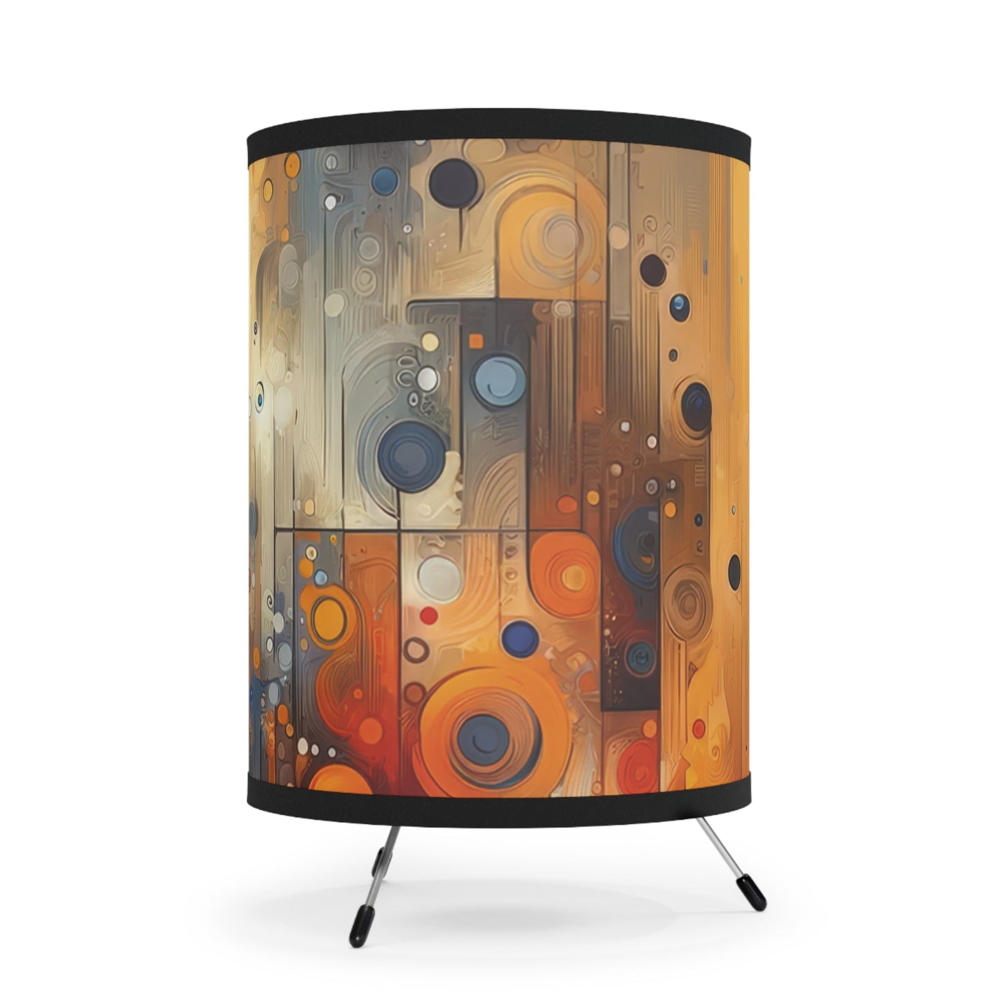 Invisible Strength Continuity Tripod Lamp with High-Res Printed Shade, US\CA plug - ATUH.ART