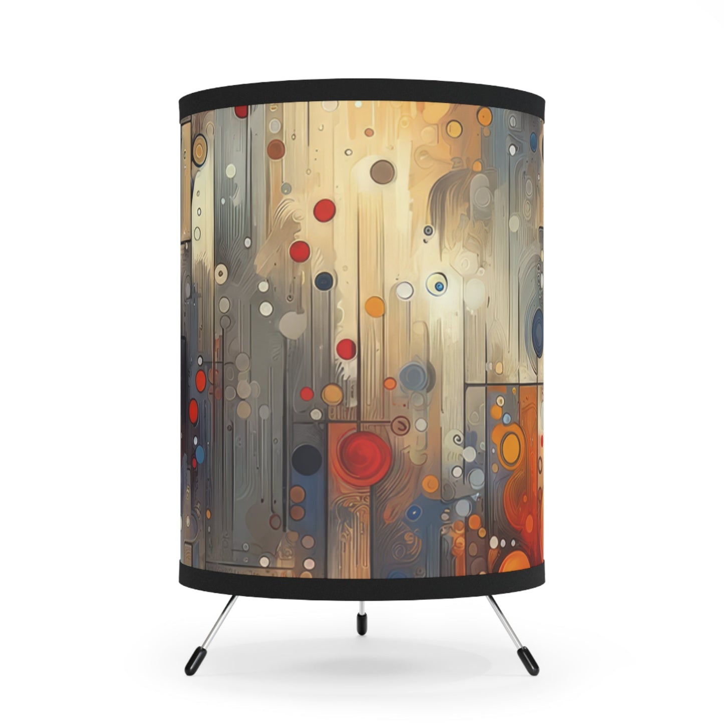 Invisible Strength Continuity Tripod Lamp with High-Res Printed Shade, US\CA plug - ATUH.ART