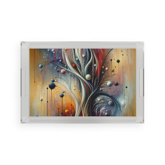 Invisible Threads Influence Acrylic Serving Tray - ATUH.ART