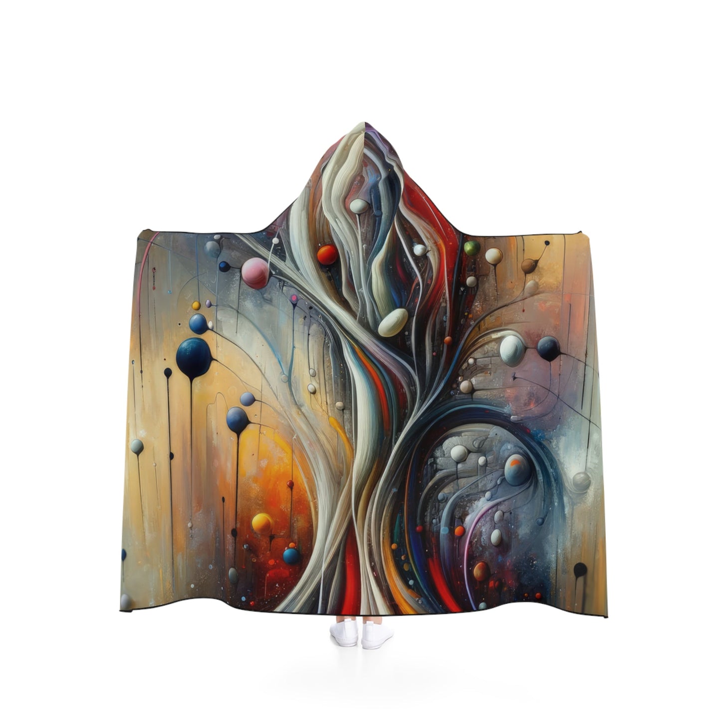 Invisible Threads Influence Hooded Blanket - ATUH.ART