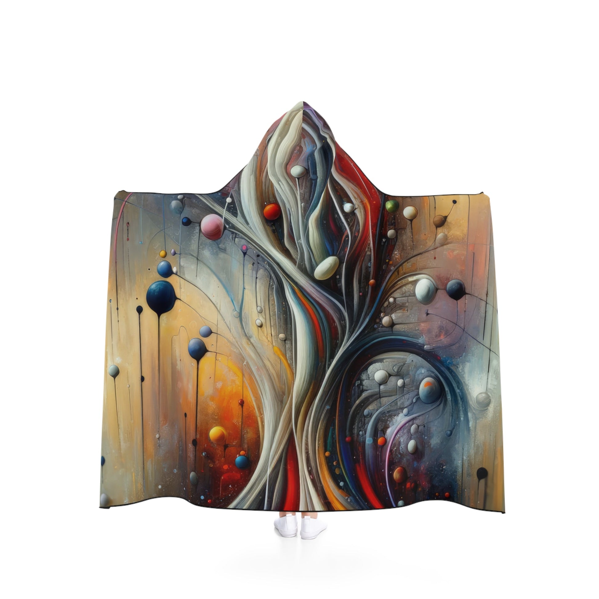 Invisible Threads Influence Hooded Blanket - ATUH.ART