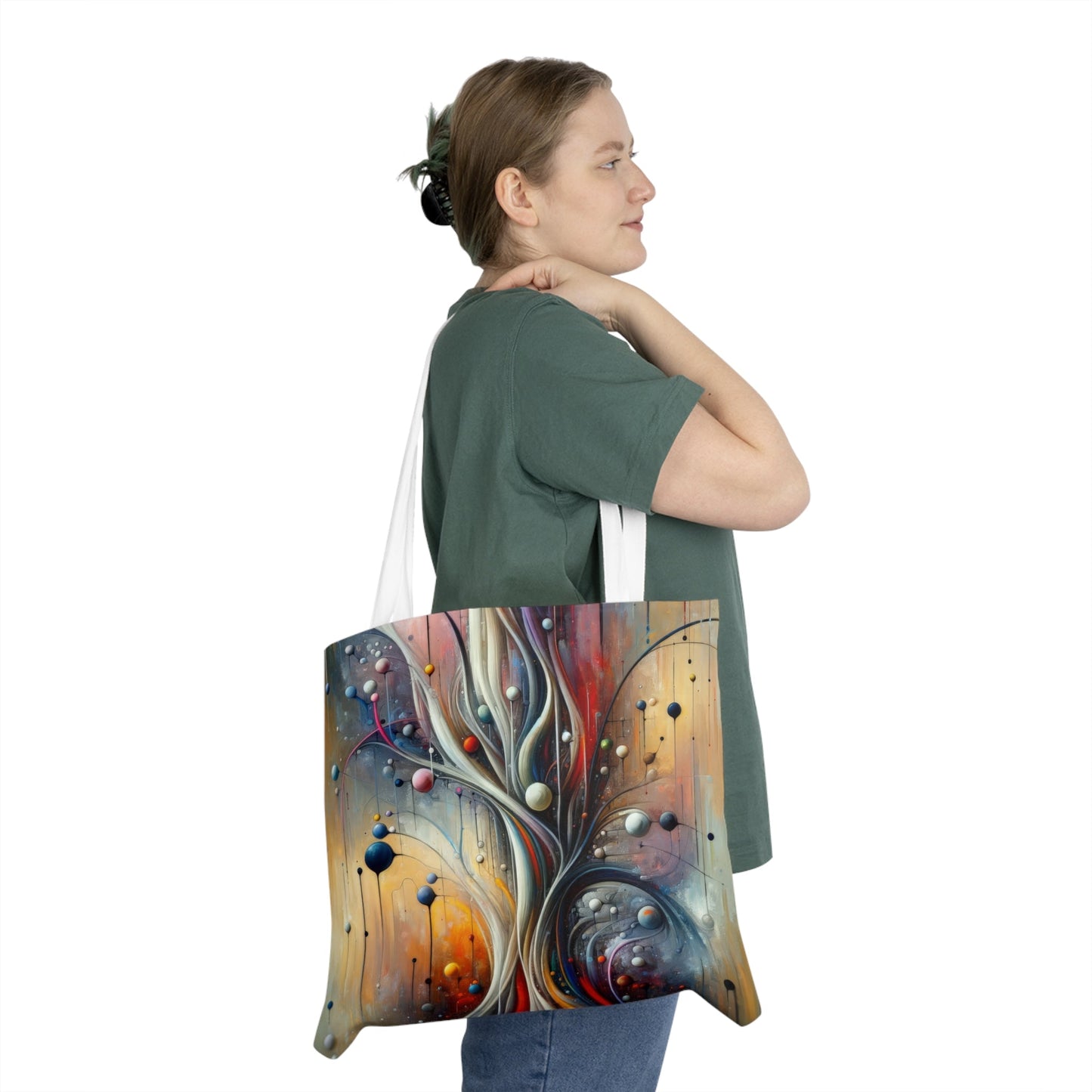 Invisible Threads Influence Shoulder Tote Bag (AOP) - ATUH.ART